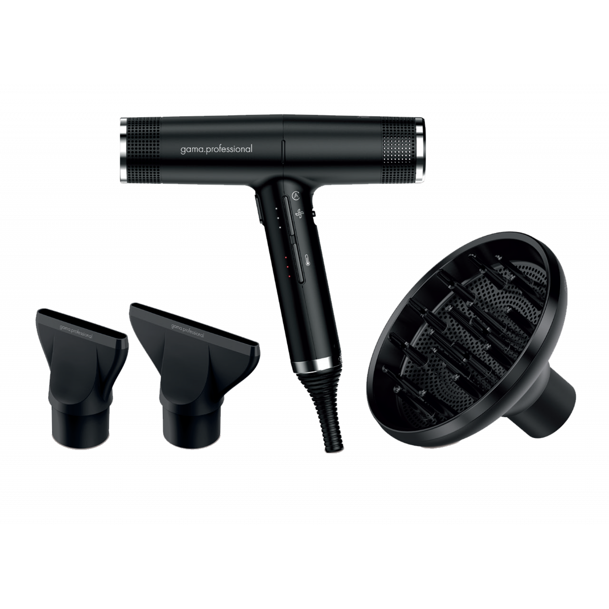 GAMA Italy IQ Perfetto Professional Hair Dryer - Black Edition