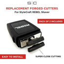 S|C Rebel Shaver Gold Titanium Replacement Cutter Blades