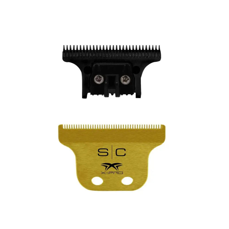 S|C Gold Titanium Classic X-Pro Hair Trimmer Blade & The One Precision DLC Cutting Blade