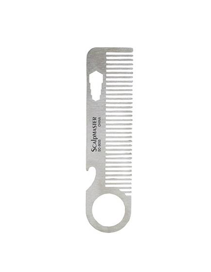 Scalpmaster Stainless Steel Beard Comb - Empire Barber Supply