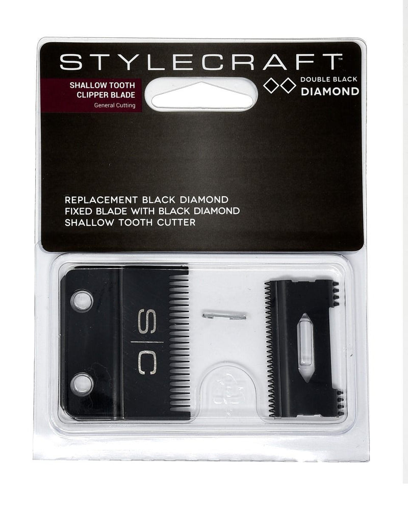 StyleCraft Clipper Blade with DLC Fixed Blade and DLC Shallow Tooth Cutter