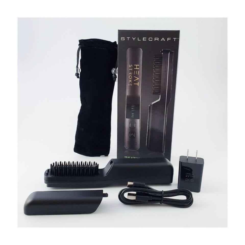 StyleCraft Heat Stroke Wireless Hot Brush Matte Black